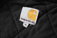 画像6: 12' Used Carhartt Quilted Flannel Lined Active Jacket Black made in USA (6)