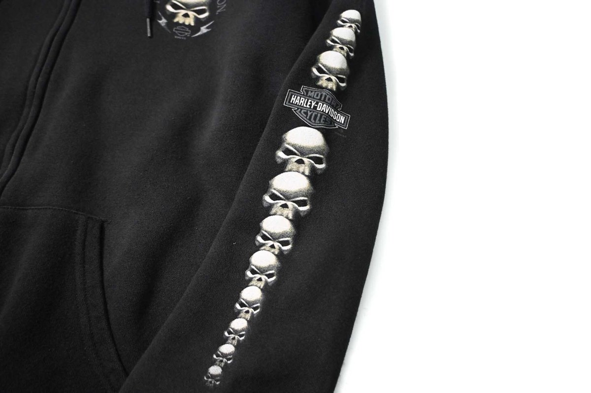 画像6: 00s Used Harley-Davidson Zip Sweat Hoodie (6)