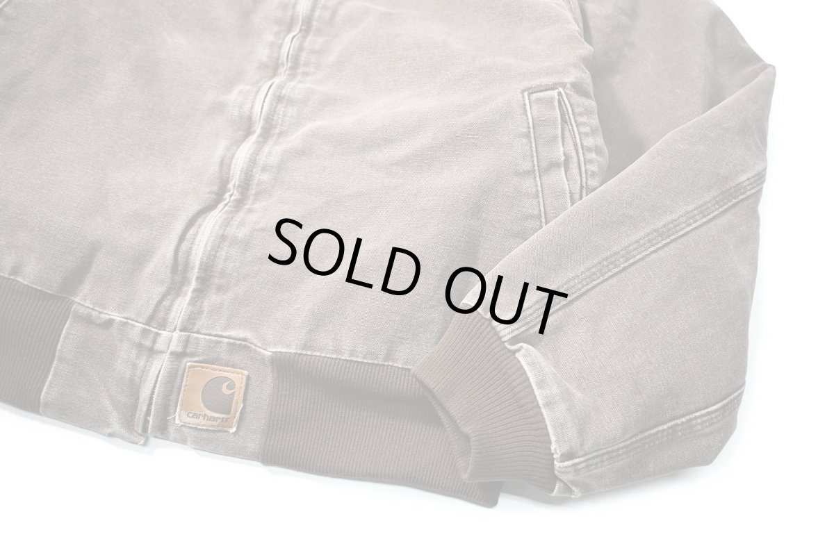 画像4: 03' Used Carhartt Quilted Flannel Lined Santa Fe Jacket Chestnut (4)