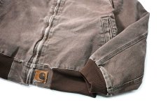 画像4: 03' Used Carhartt Quilted Flannel Lined Santa Fe Jacket Chestnut (4)