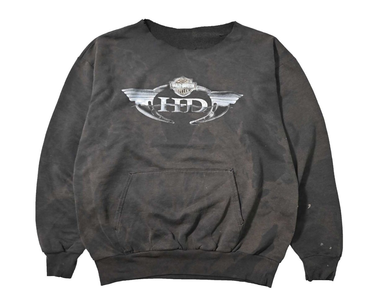 画像1: 00s Used Harley-Davidson Sweat Shirt (1)