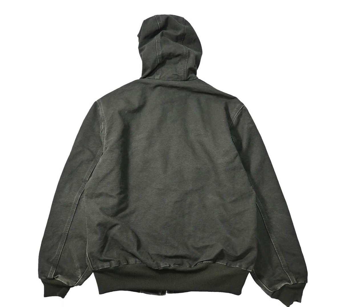 画像2: 09' Used Carhartt Duck Thermal Lined Active Jacket Moss (2)