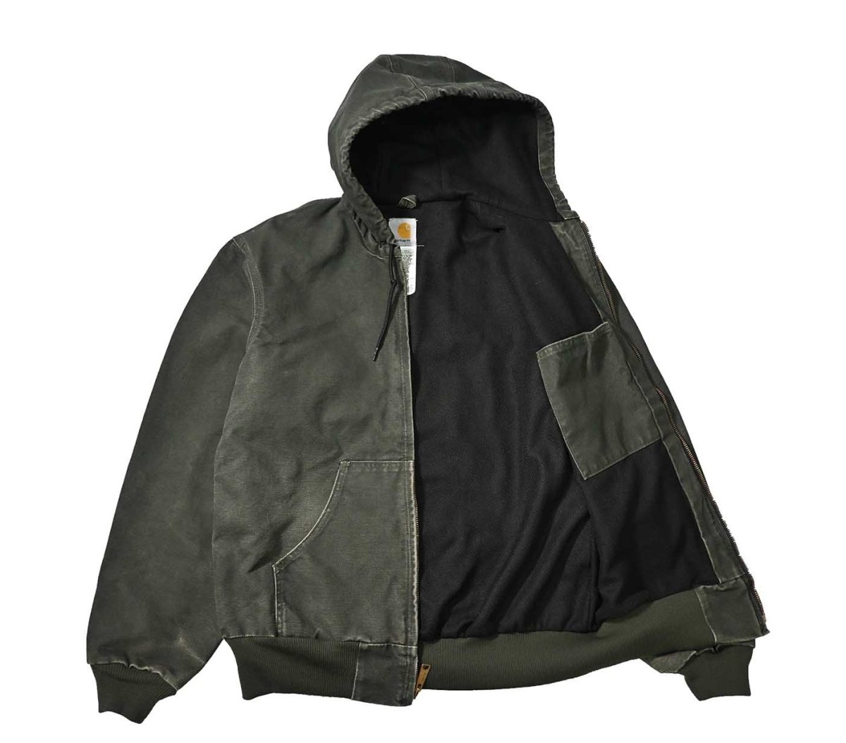 画像5: 09' Used Carhartt Duck Thermal Lined Active Jacket Moss (5)