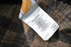 画像6: 99' Used Carhartt Blanket Lined Trucker Jacket Hunter Green made in USA (6)