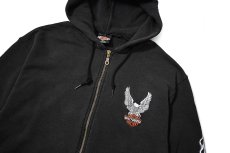 画像2: 90-00s Used Harley-Davidson Zip Sweat Hoodie made in UK (2)