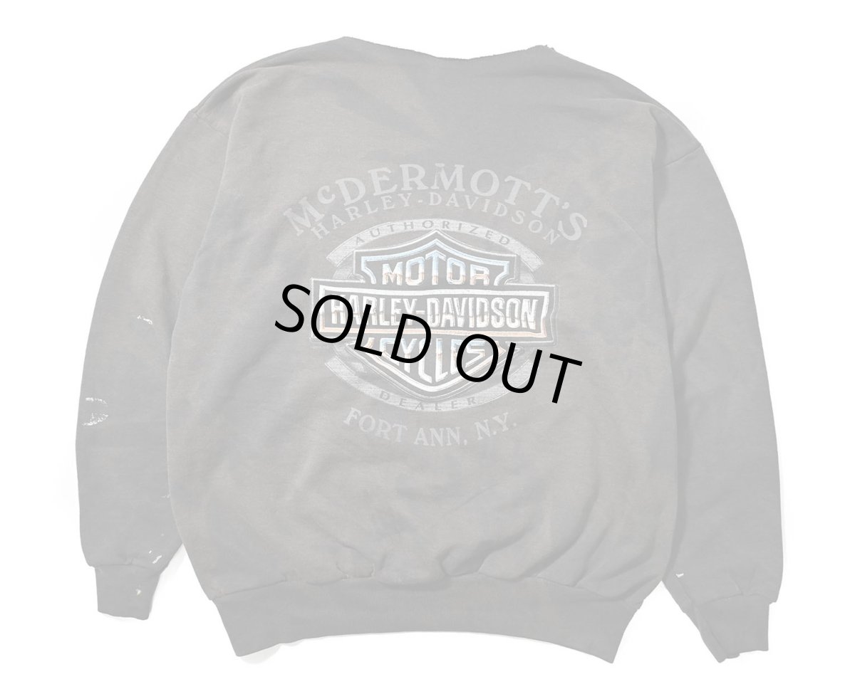 画像2: 00s Used Harley-Davidson Sweat Shirt (2)