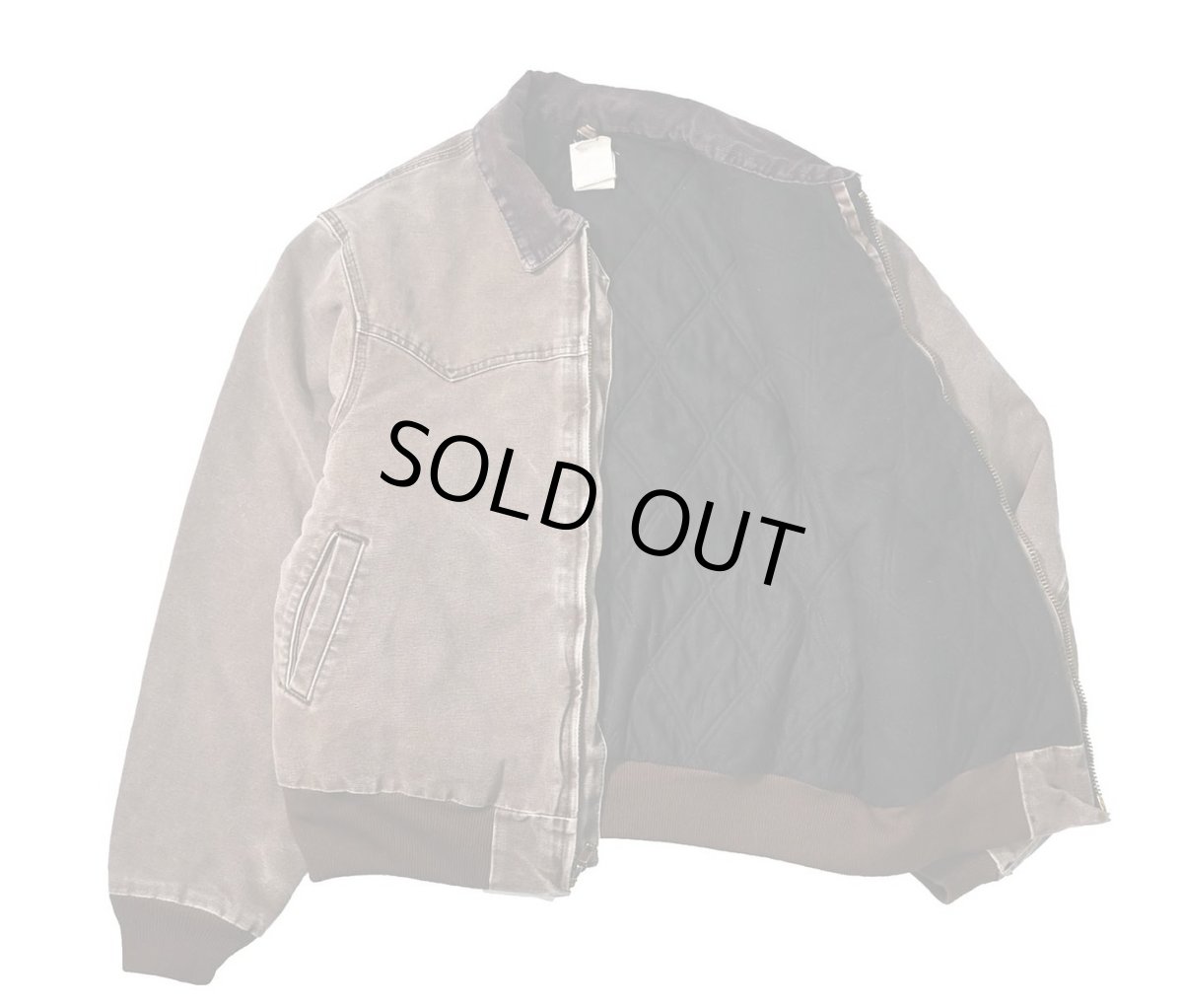 画像5: 03' Used Carhartt Quilted Flannel Lined Santa Fe Jacket Chestnut (5)