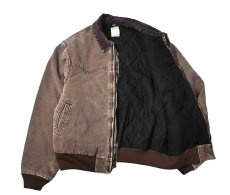 画像5: 03' Used Carhartt Quilted Flannel Lined Santa Fe Jacket Chestnut (5)