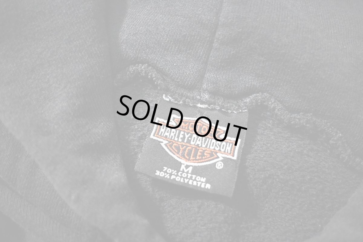 画像6: 90-00s Used Harley-Davidson Zip Sweat Hoodie made in UK (6)