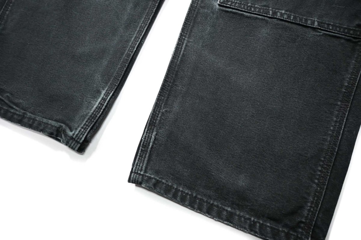 画像3: 08' Used Carhartt Duck Double Knee Carpenter Pants Black カーハート (3)