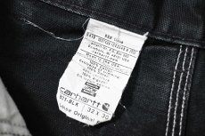 画像8: 19' Used Carhartt Duck Double Knee Carpenter Pants Black made in USA カーハート (8)