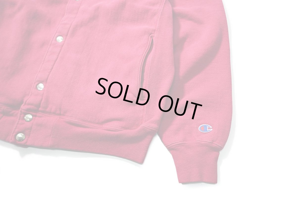 画像3: 90s Used Champion Reverse Weave Snap Cardigan Pink made in USA (3)