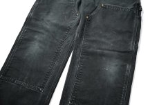 画像4: 08' Used Carhartt Duck Double Knee Carpenter Pants Black カーハート (4)