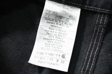 画像6: 16' Used Carhartt Duck Carpenter Pants Black カーハート (6)