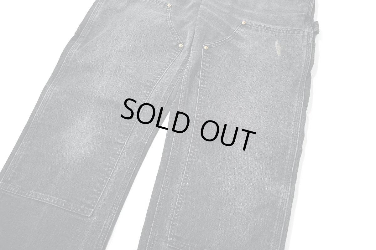 画像4: 00-10s Used Carhartt Duck Double Knee Carpenter Pants Black made in USA カーハート (4)