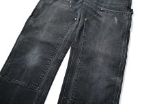 画像4: 00-10s Used Carhartt Duck Double Knee Carpenter Pants Black made in USA カーハート (4)