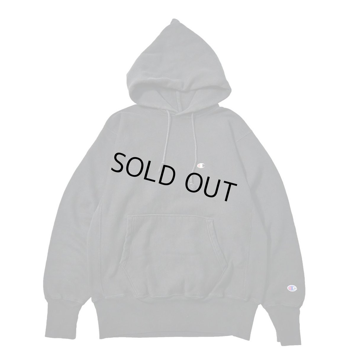 画像1: 90s Used Champion Reverse Weave Sweat Hoodie Black (1)