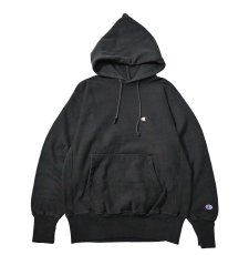 画像1: 90s Used Champion Reverse Weave Sweat Hoodie Black (1)