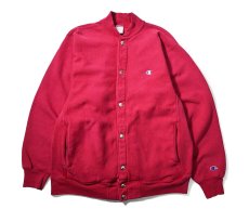 画像1: 90s Used Champion Reverse Weave Snap Cardigan Pink made in USA (1)