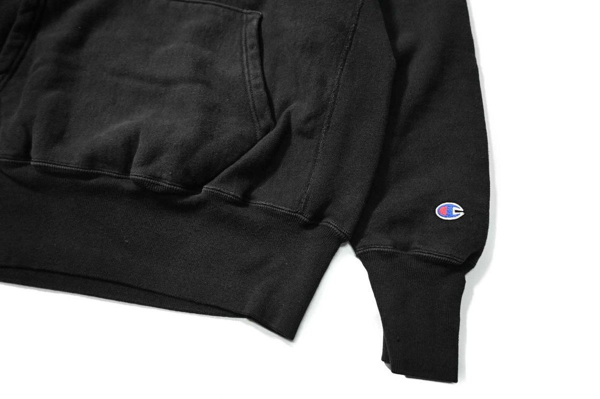 画像3: 90s Used Champion Reverse Weave Sweat Hoodie Black (3)