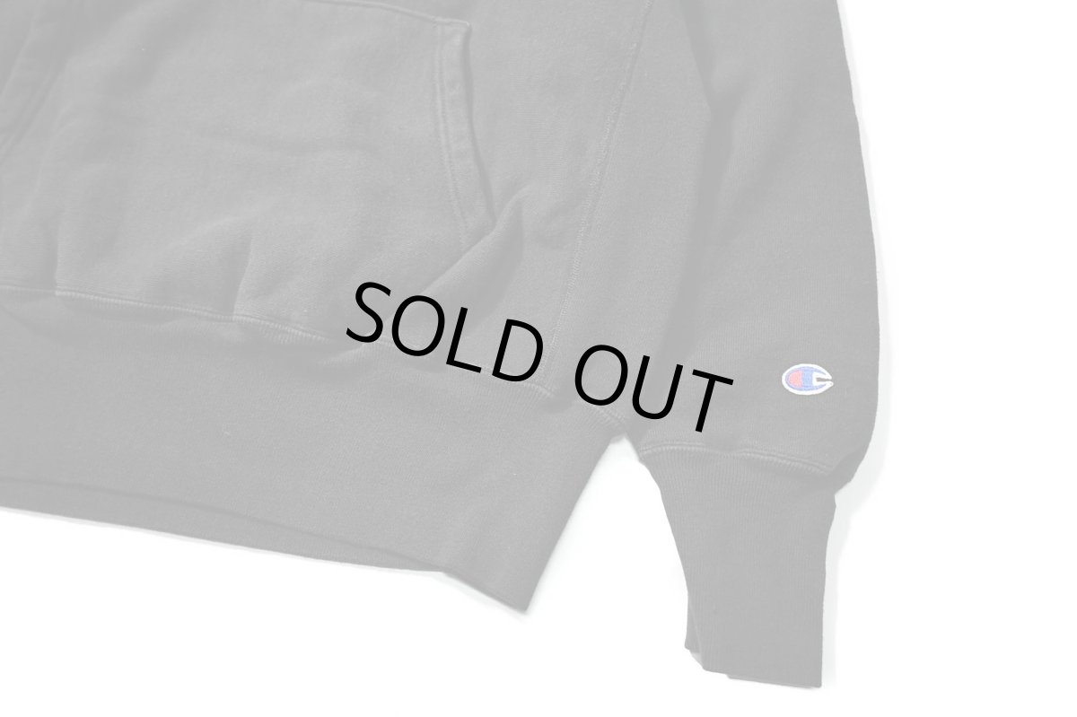 画像3: 90s Used Champion Reverse Weave Sweat Hoodie Black (3)