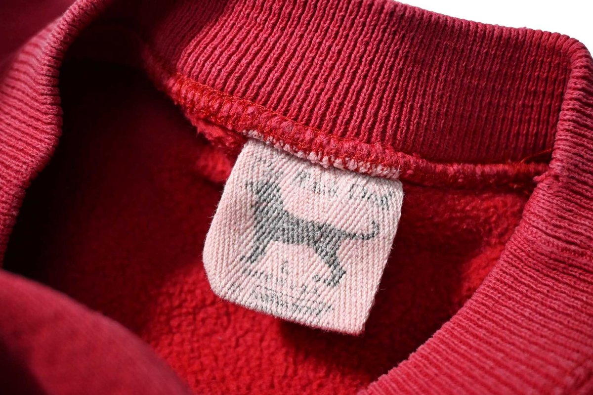 画像4: Used The Black Dog Sweat Shirt Red made in USA (4)