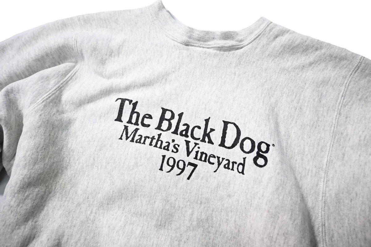 画像6: Used The Black Dog Sweat Shirt Ash made in USA (6)