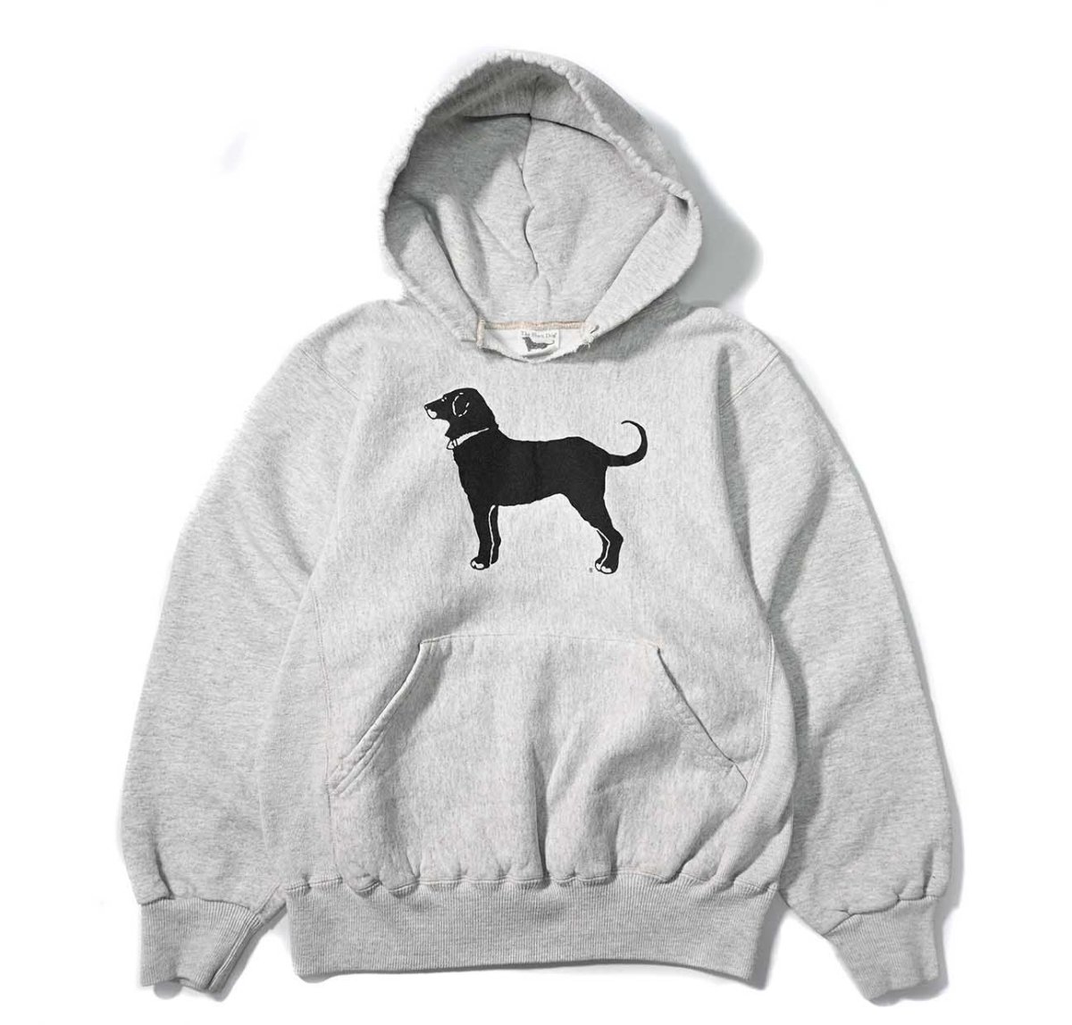 画像1: Used The Black Dog Sweat Hoodie Ash made in USA (1)