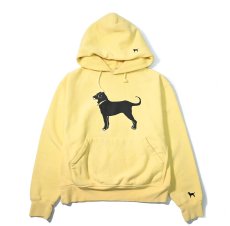 画像1: Used The Black Dog Sweat Hoodie Yellow (1)