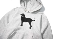 画像2: Used The Black Dog Sweat Hoodie Ash made in USA (2)