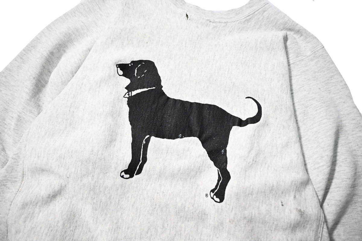 画像2: Used The Black Dog Sweat Shirt Ash made in USA (2)