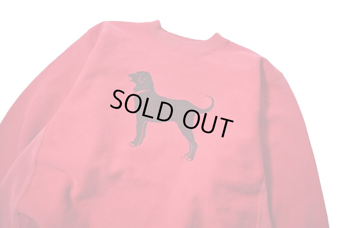 画像2: Used The Black Dog Sweat Shirt Red made in USA (2)