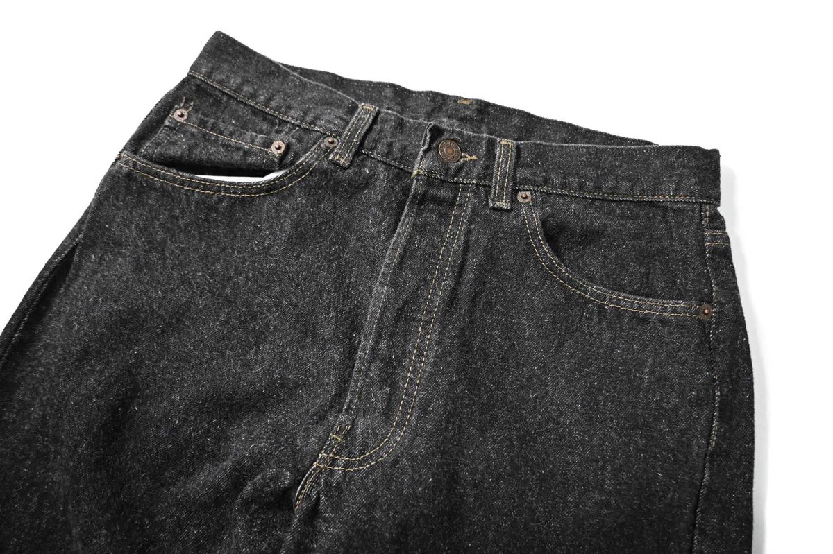 画像2: 95' Used Levi's 501 Denim Pants Black made in USA リーバイス 先染め (2)