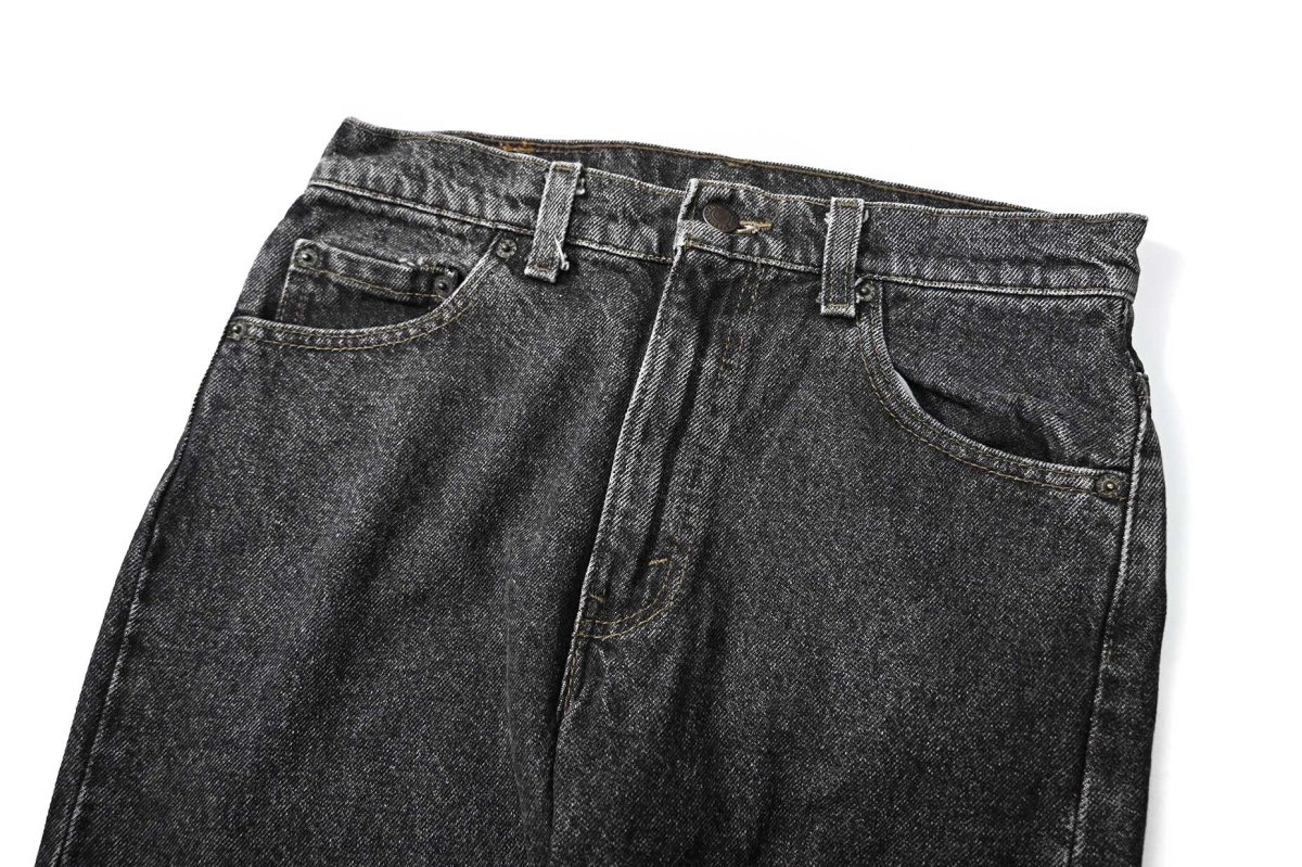 画像2: 90' Used Levi's 505 Denim Pants Black made in USA リーバイス 先染め (2)