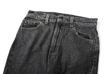 画像2: 90' Used Levi's 505 Denim Pants Black made in USA リーバイス 先染め (2)