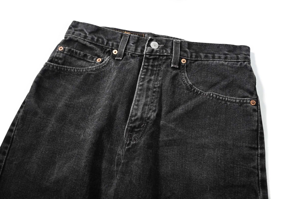 画像2: 00' Used Levi's 505 Denim Pants Black made in USA リーバイス (2)