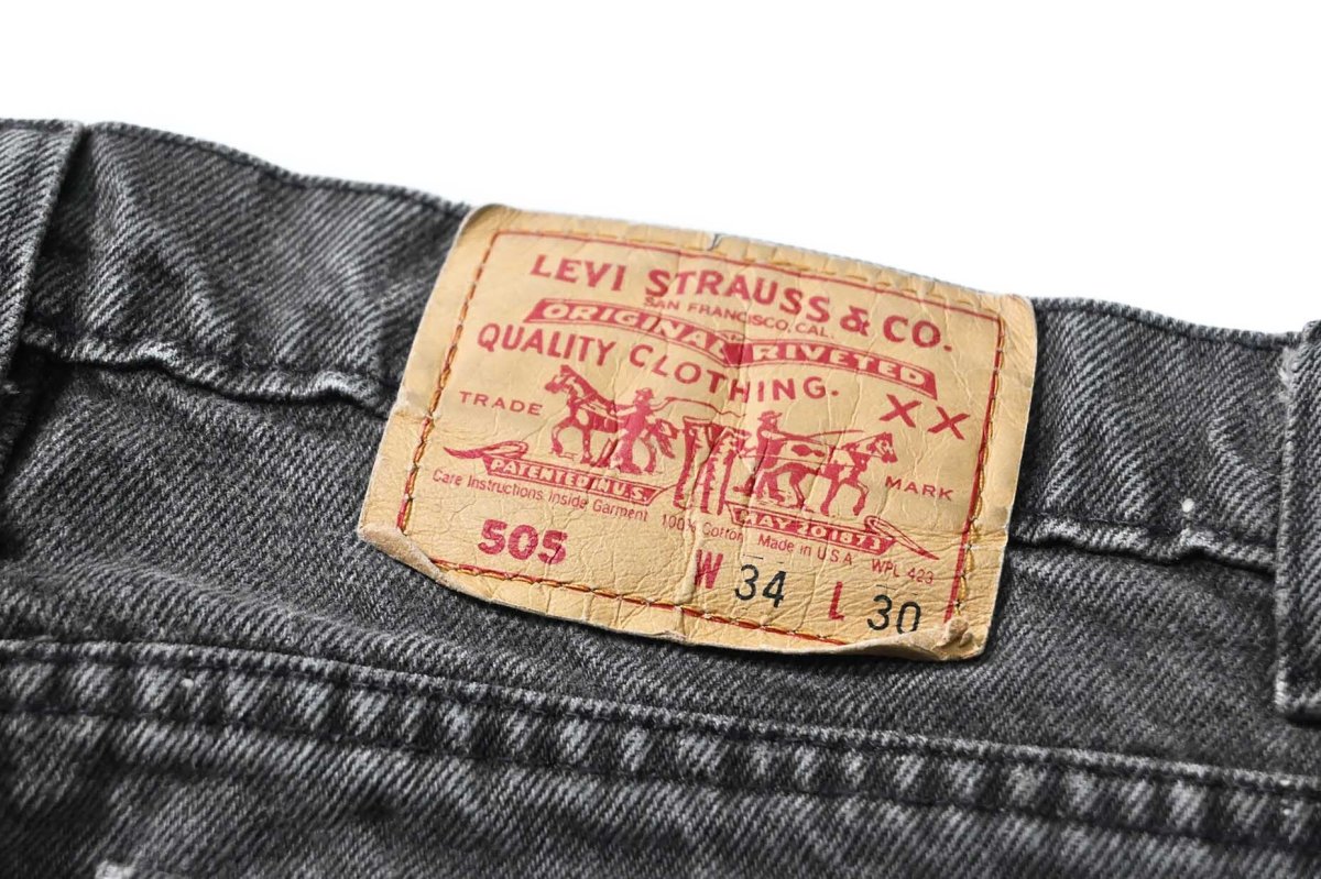 画像5: 91' Used Levi's 505 Denim Pants Black made in USA リーバイス (5)