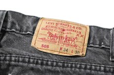 画像5: 91' Used Levi's 505 Denim Pants Black made in USA リーバイス (5)