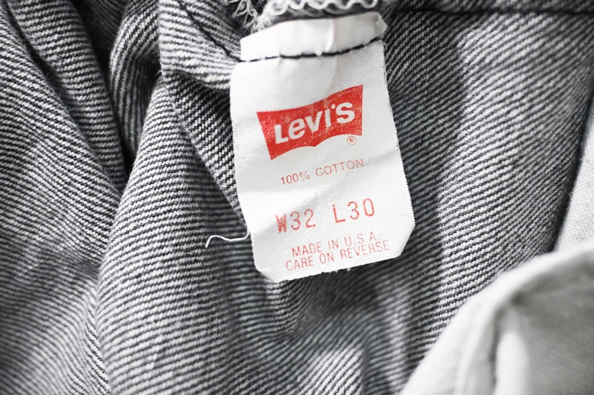 画像7: 90' Used Levi's 501 Denim Pants Black made in USA リーバイス 先染め (7)