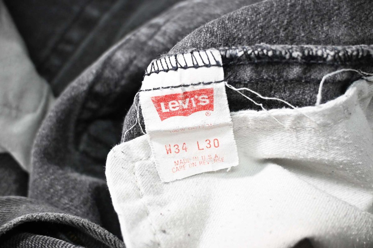 画像7: 91' Used Levi's 505 Denim Pants Black made in USA リーバイス (7)