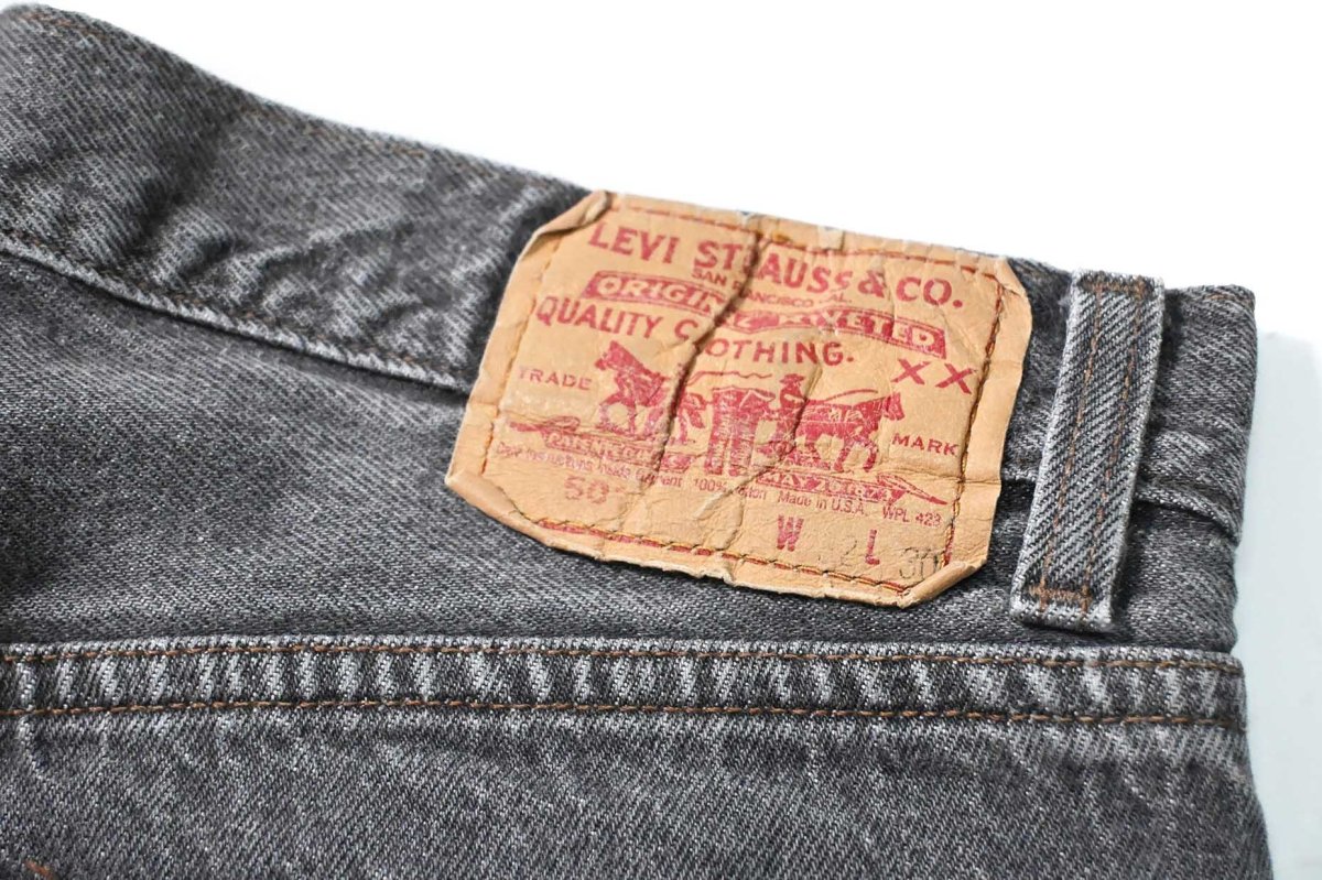 画像5: 90' Used Levi's 501 Denim Pants Black made in USA リーバイス 先染め (5)
