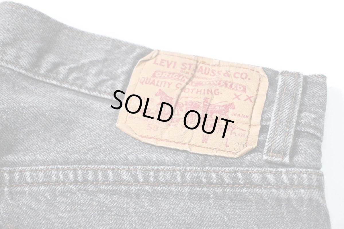 画像5: 90' Used Levi's 501 Denim Pants Black made in USA リーバイス 先染め (5)