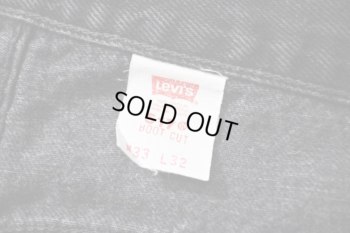 画像7: 00' Used Levi's 517 Denim Pants Black made in Mexico リーバイス (7)
