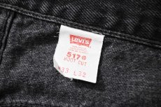 画像7: 00' Used Levi's 517 Denim Pants Black made in Mexico リーバイス (7)