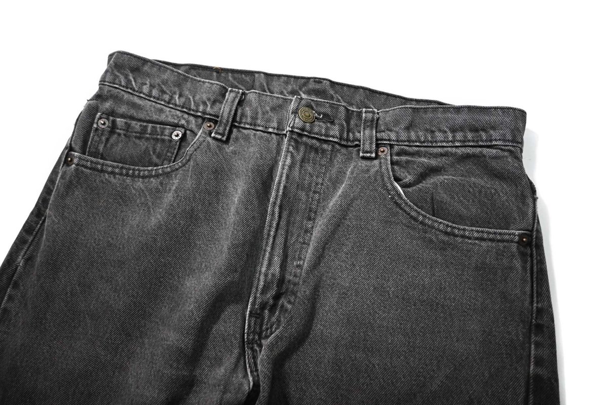 画像2: 91' Used Levi's 505 Denim Pants Black made in USA リーバイス (2)