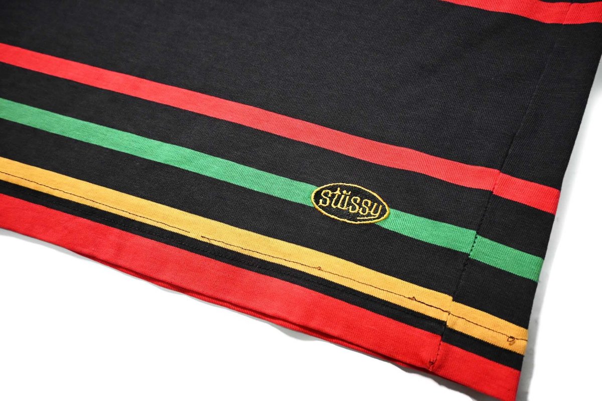 画像3: 80-90s Used Stussy Border Pocket Tee made in USA (3)