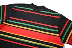 画像2: 80-90s Used Stussy Border Pocket Tee made in USA (2)