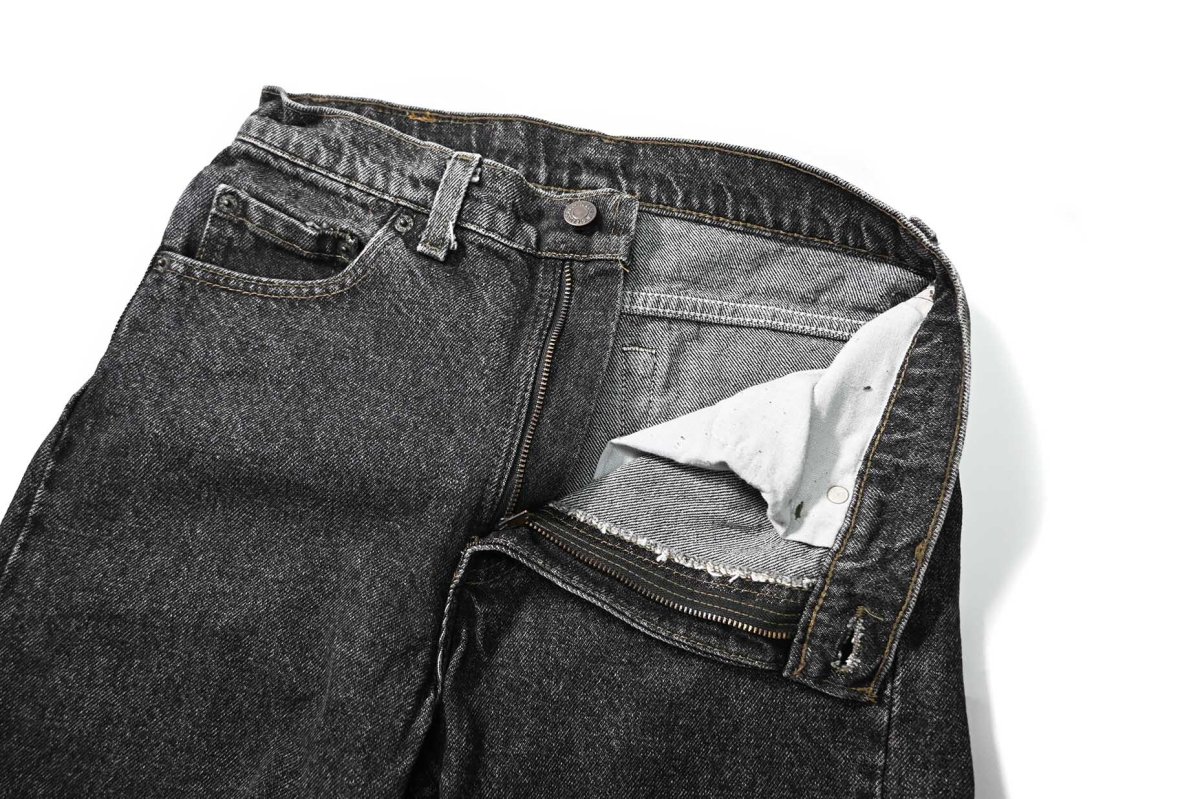 画像6: 90' Used Levi's 505 Denim Pants Black made in USA リーバイス 先染め (6)