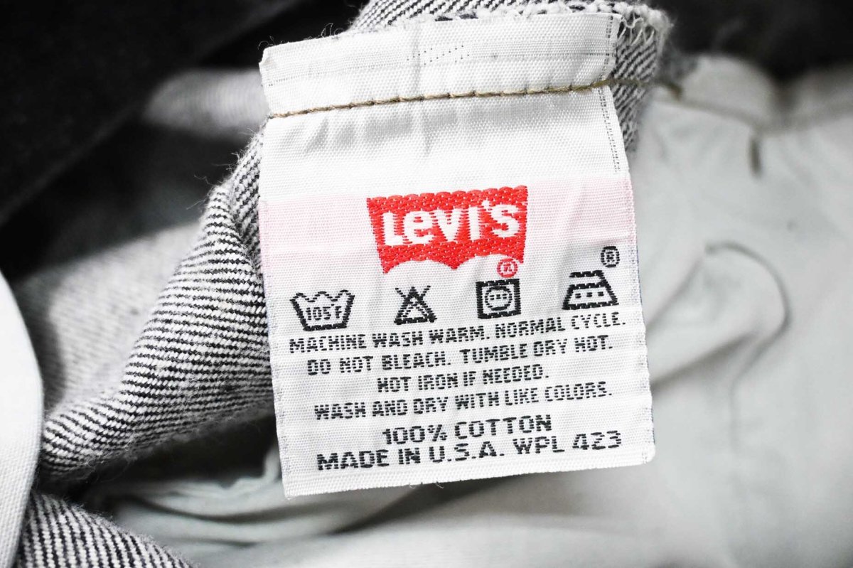 画像6: 95' Used Levi's 501 Denim Pants Black made in USA リーバイス 先染め (6)