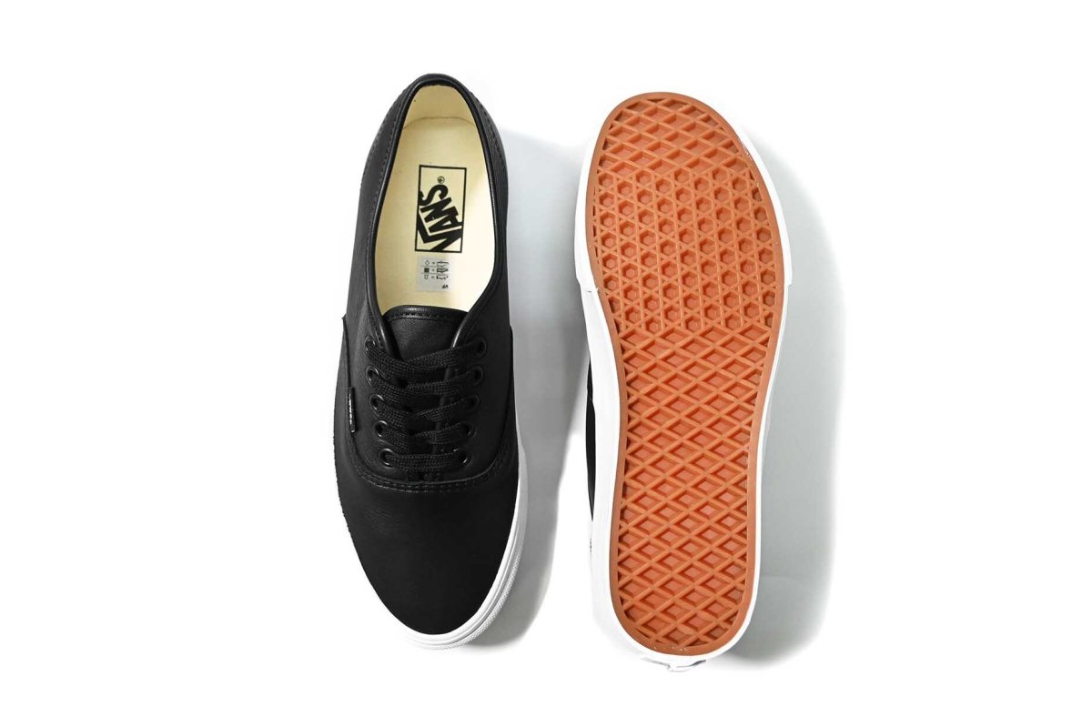 画像4: VANS Authentic Leather Black/True White バンズ　 (4)